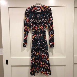 Boden floral shirt-dress